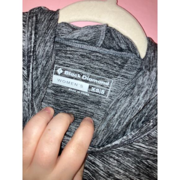 Black Diamond Women’s XS/Small Lightweight Heather Grey Active Hoodie - Picture 2 of 7